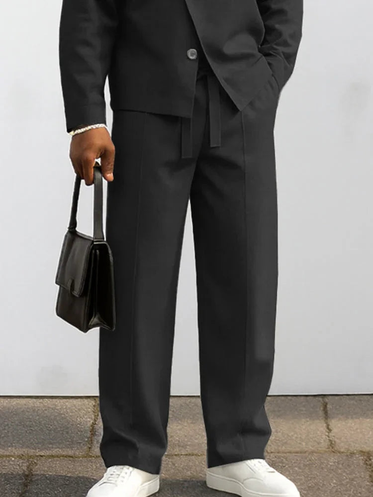 Urban Asymmetric Front Jacket Pant Set olympus