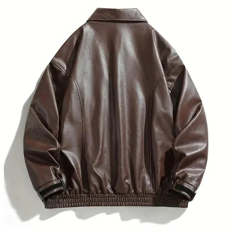 Mavy Leather jacket RileyRiver