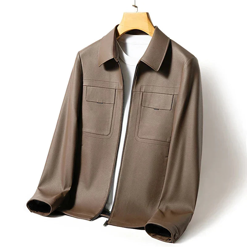 Reed Genuine Leather Jacket - Olympus Madrid