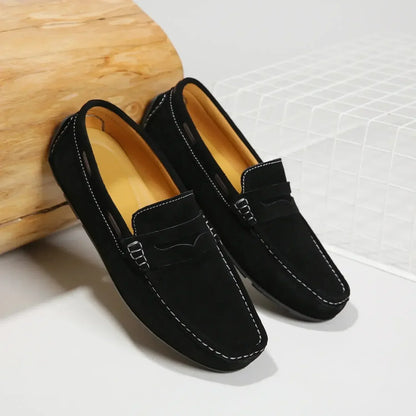 Fletro Genuine Suede Loafers RileyRiver