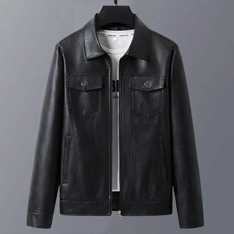 Varves Genuine Leather Jacket - Olympus Madrid