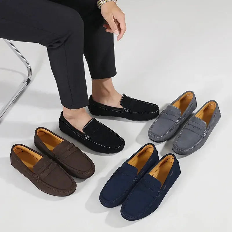 Fletro Genuine Suede Loafers RileyRiver