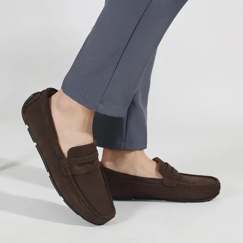 Fletro Genuine Suede Loafers RileyRiver