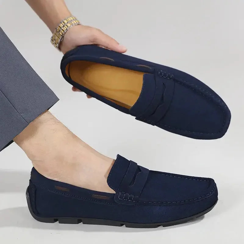 Fletro Genuine Suede Loafers RileyRiver